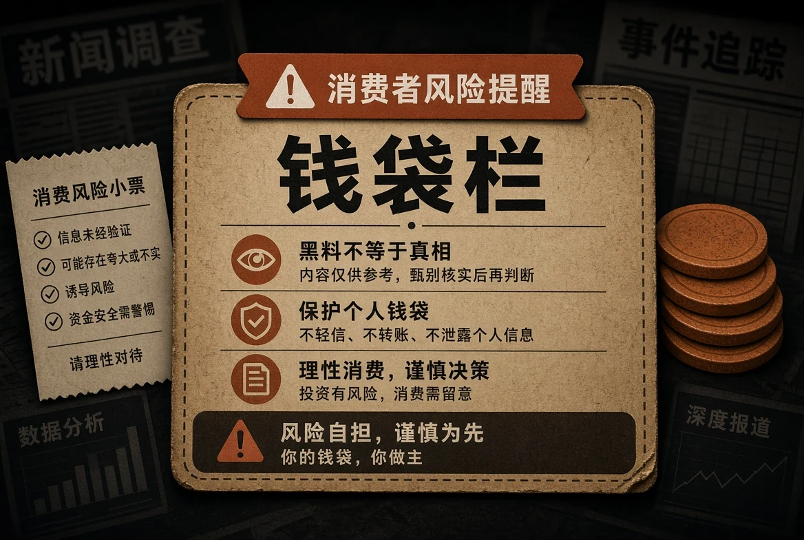 钱袋栏消费风险提示